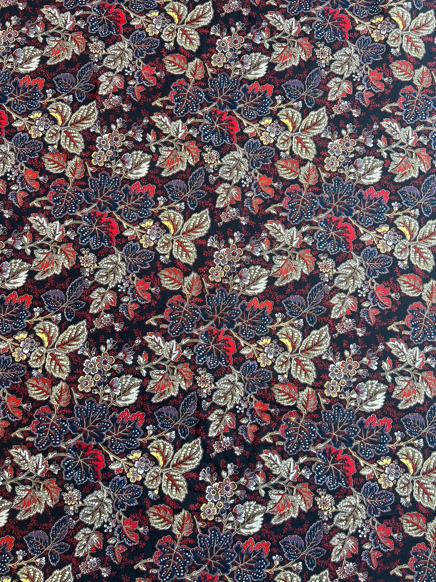 Leaf Printed Cotton Fabric