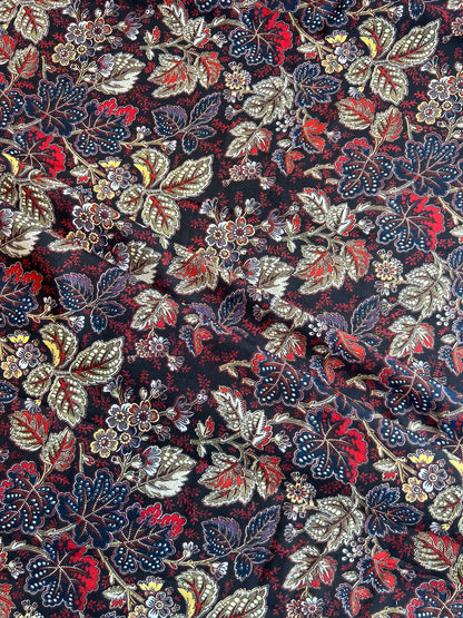 Leaf Printed Cotton Fabric
