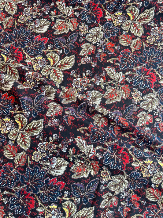 Leaf Printed Cotton Fabric