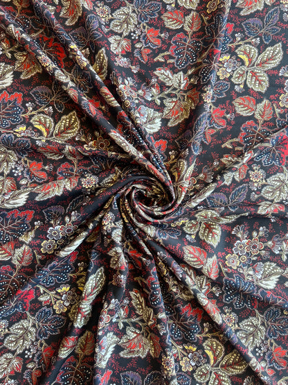 Leaf Printed Cotton Fabric