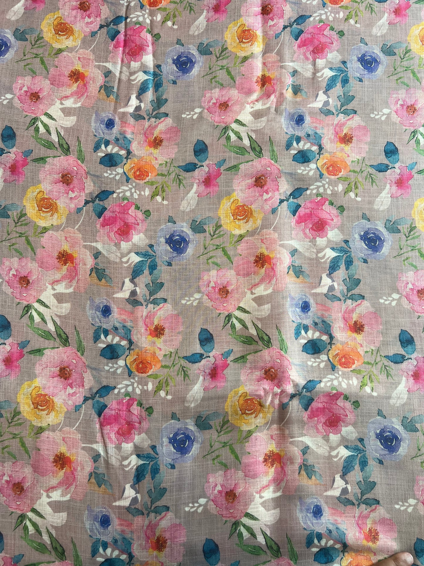 Floral Printed Tissue Fabric