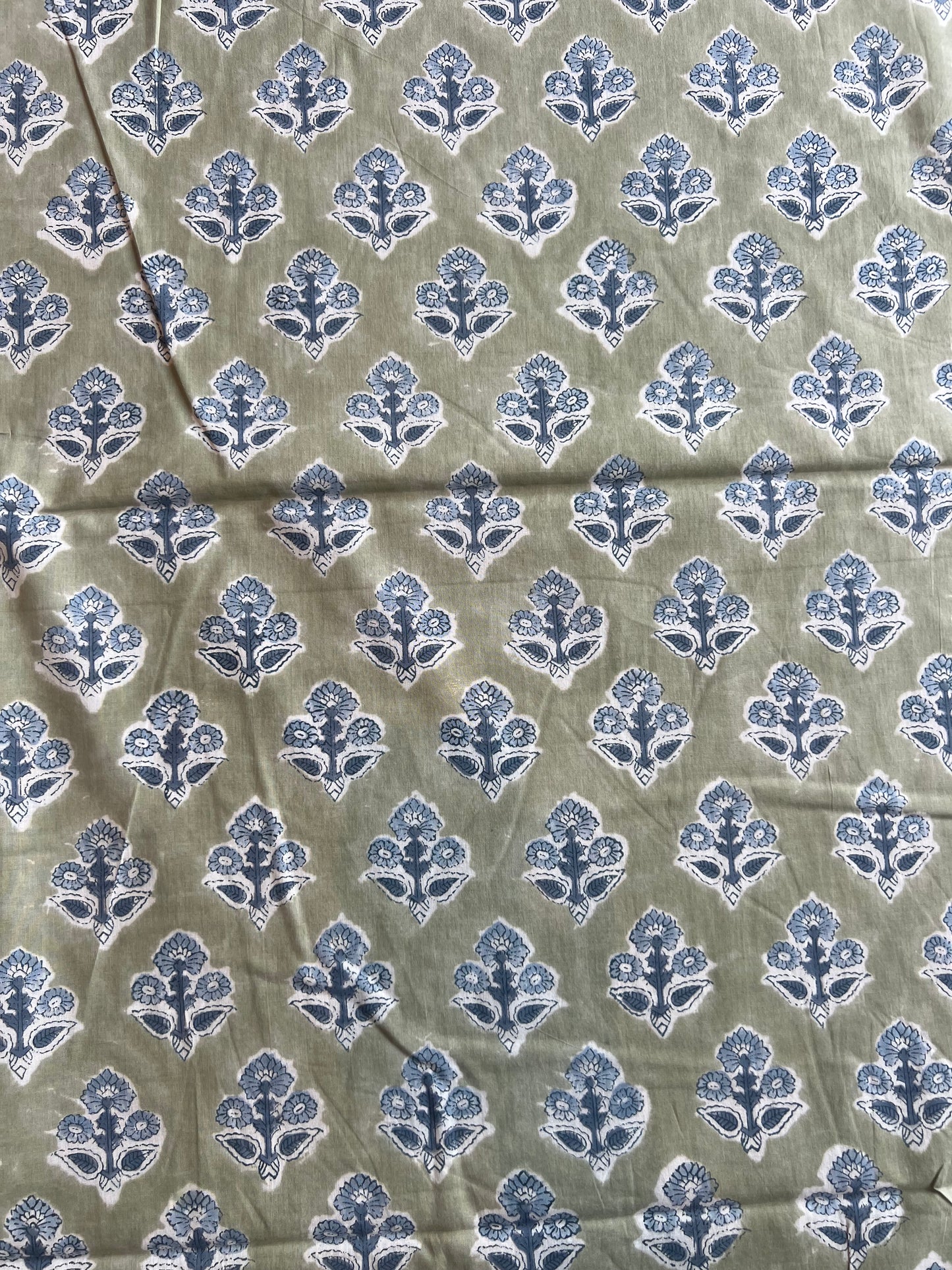 Pure Cotton Hand Block Printed Fabric