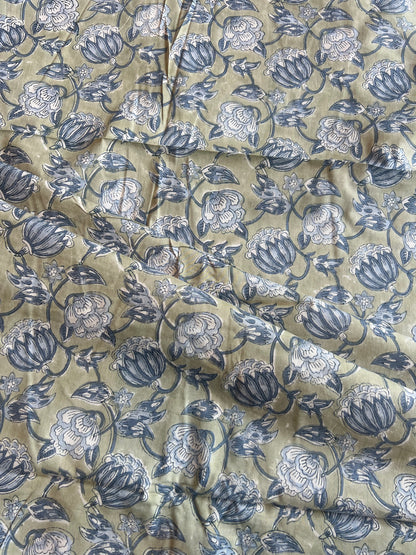 Pure Cotton Hand Block Printed Fabric