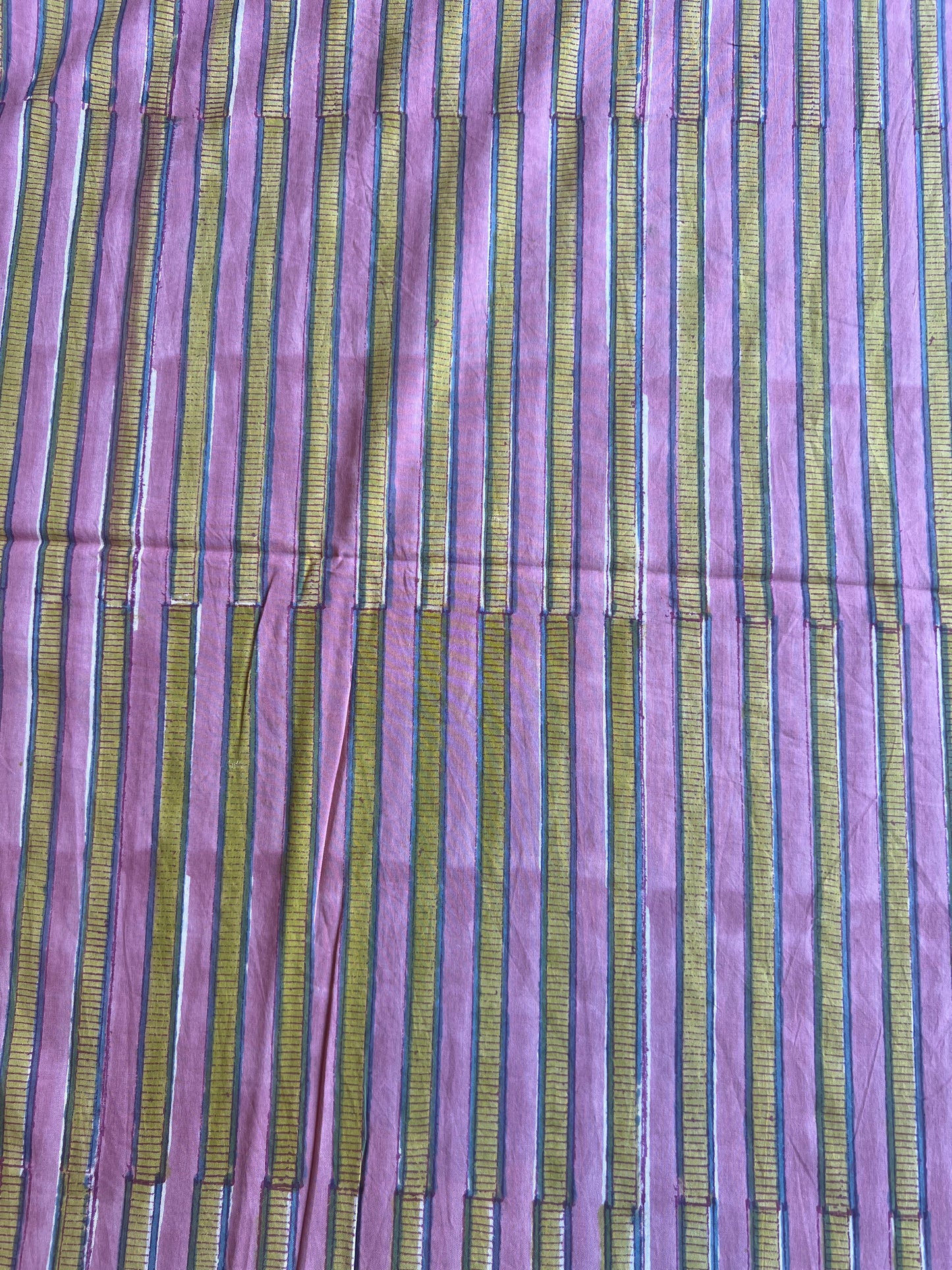 Pure Cotton Hand Block Printed Fabric