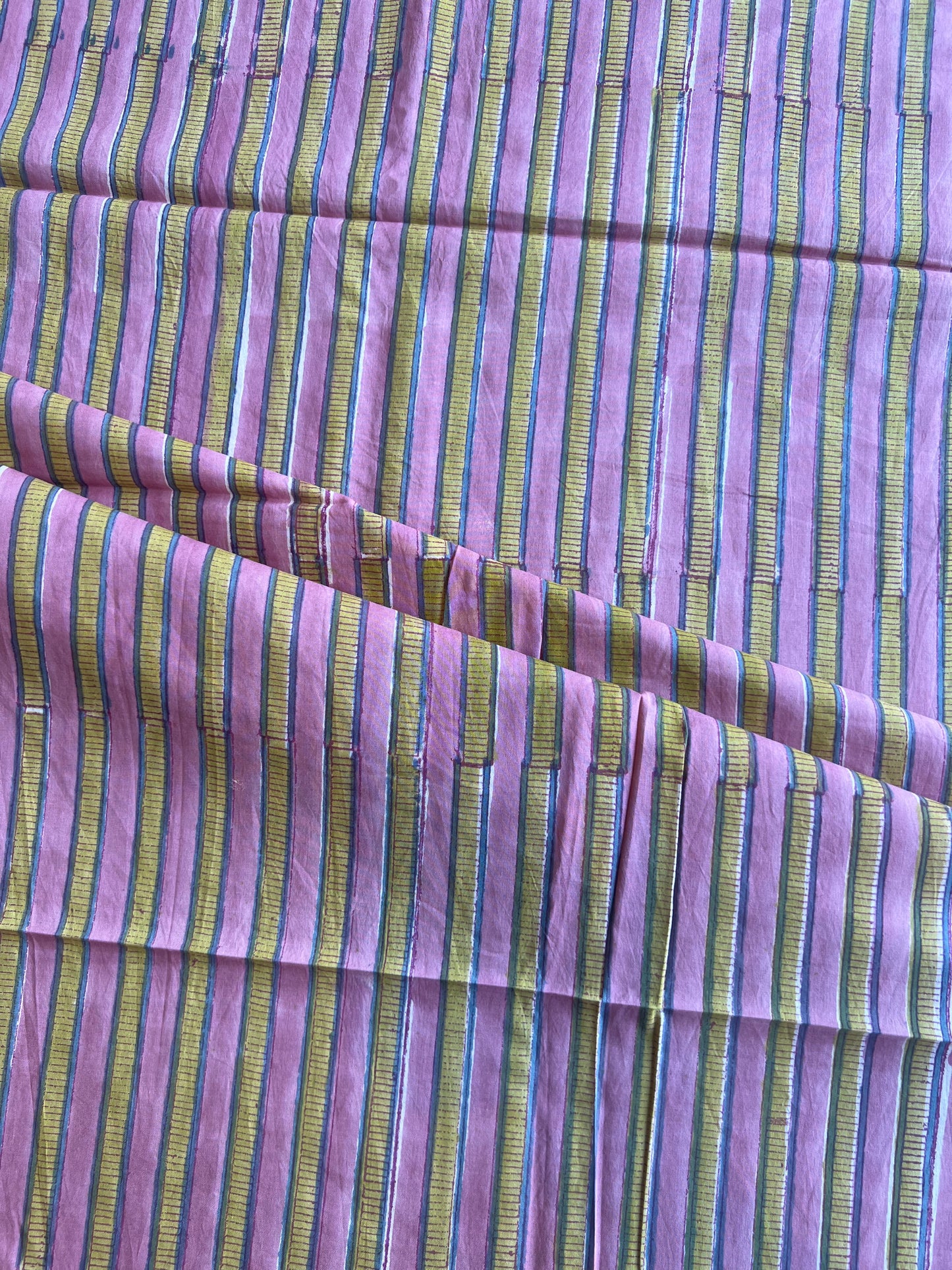 Pure Cotton Hand Block Printed Fabric