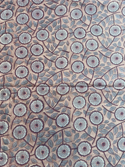 Pure Cotton Hand Block Printed Fabric
