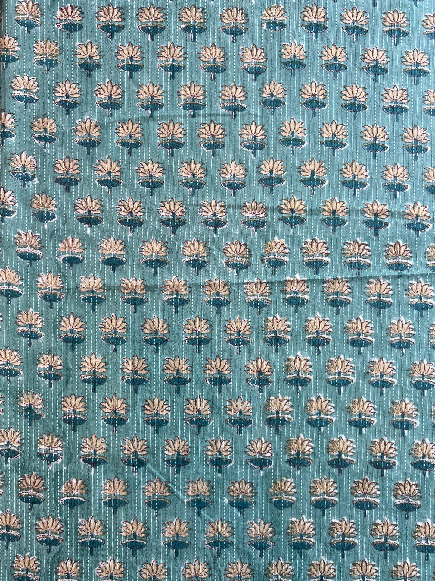 Pure Cotton Hand Block Printed Fabric