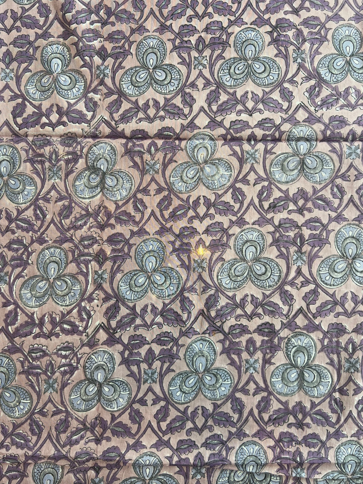 Pure Cotton Hand Block Printed Fabric