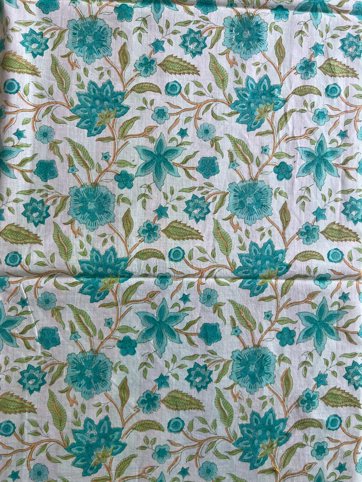 Pure Cotton Hand Block Printed Fabric