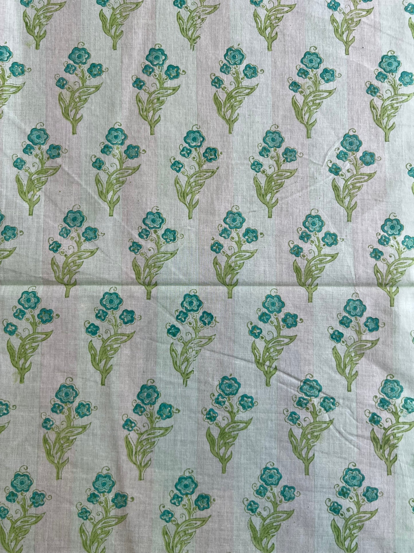Pure Cotton Hand Block Printed Fabric