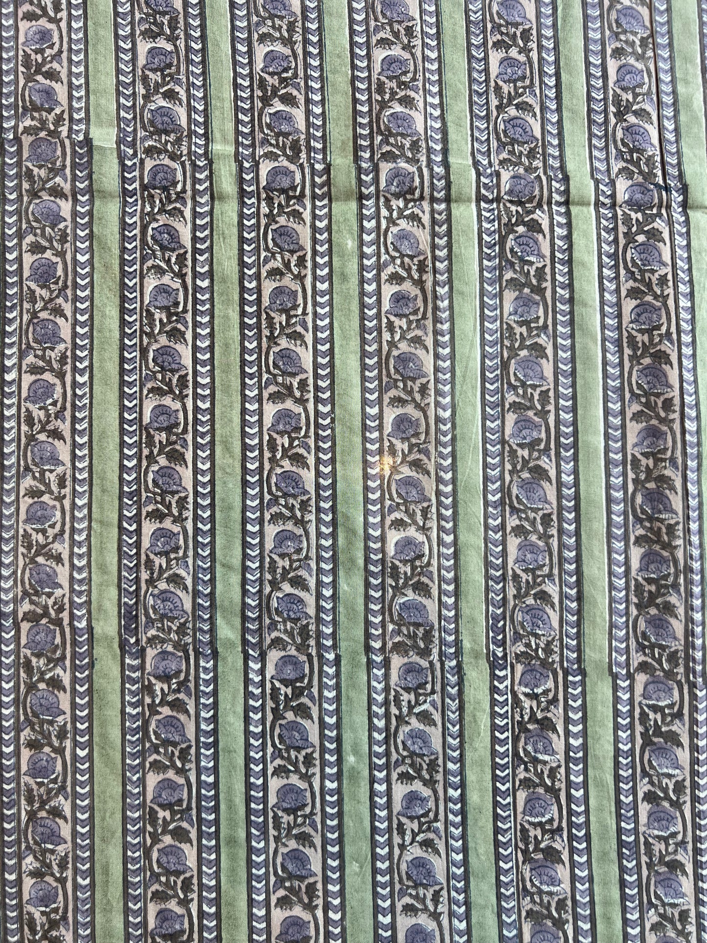 Pure Cotton Hand Block Printed Fabric