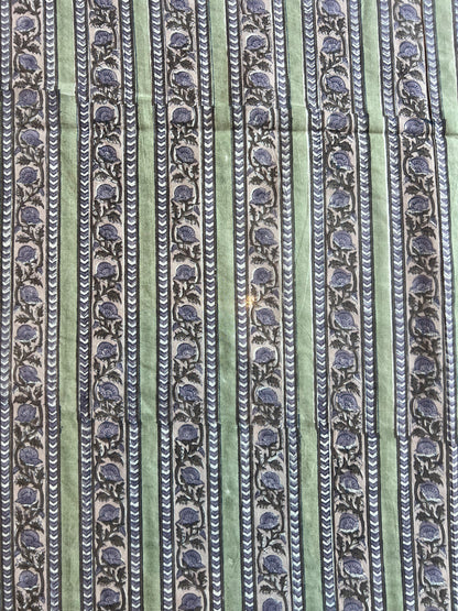 Pure Cotton Hand Block Printed Fabric
