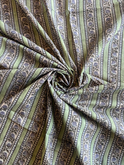 Pure Cotton Hand Block Printed Fabric