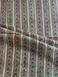 Pure Cotton Hand Block Printed Fabric