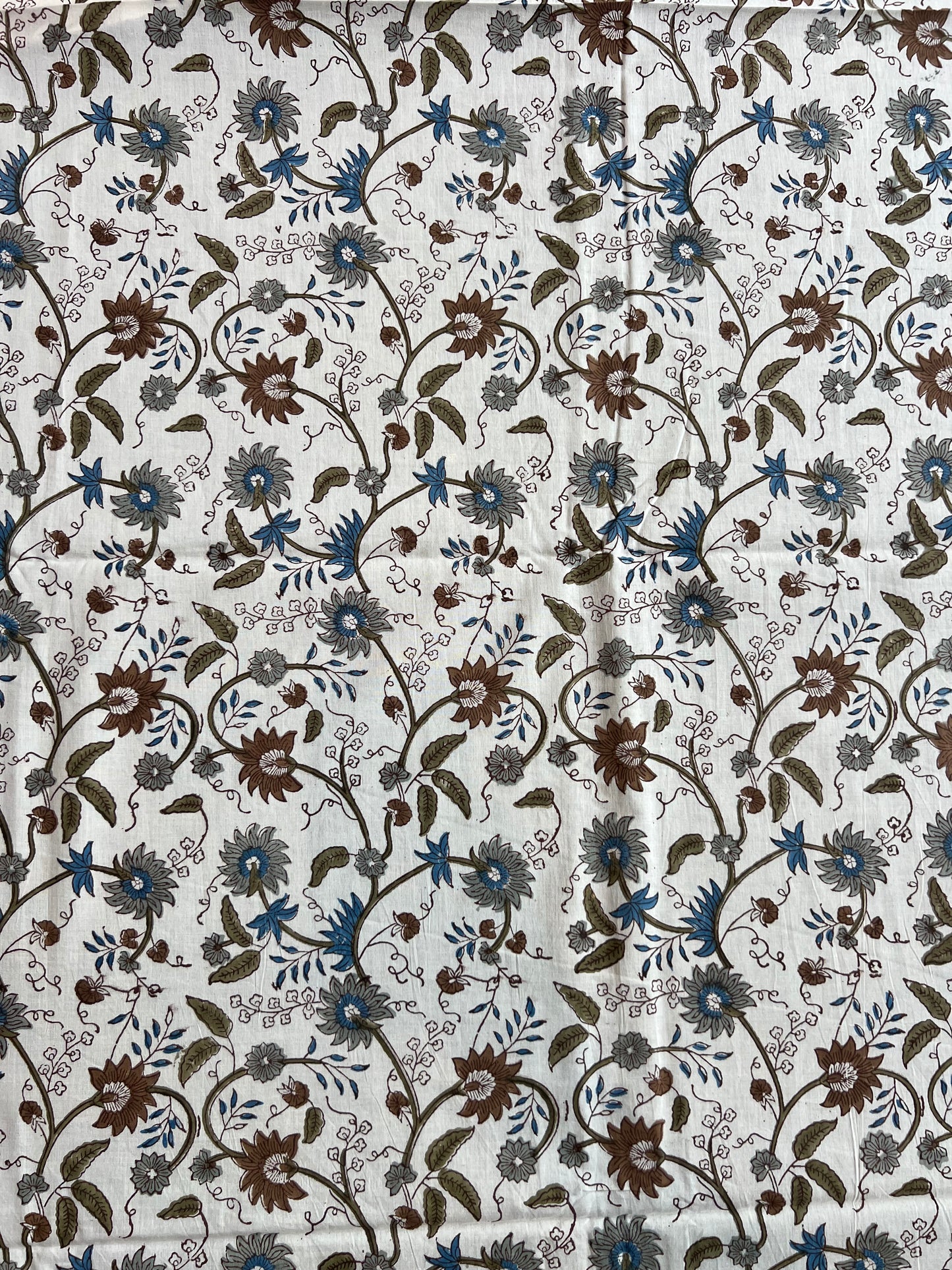 Pure Cotton Hand Block Printed Fabric