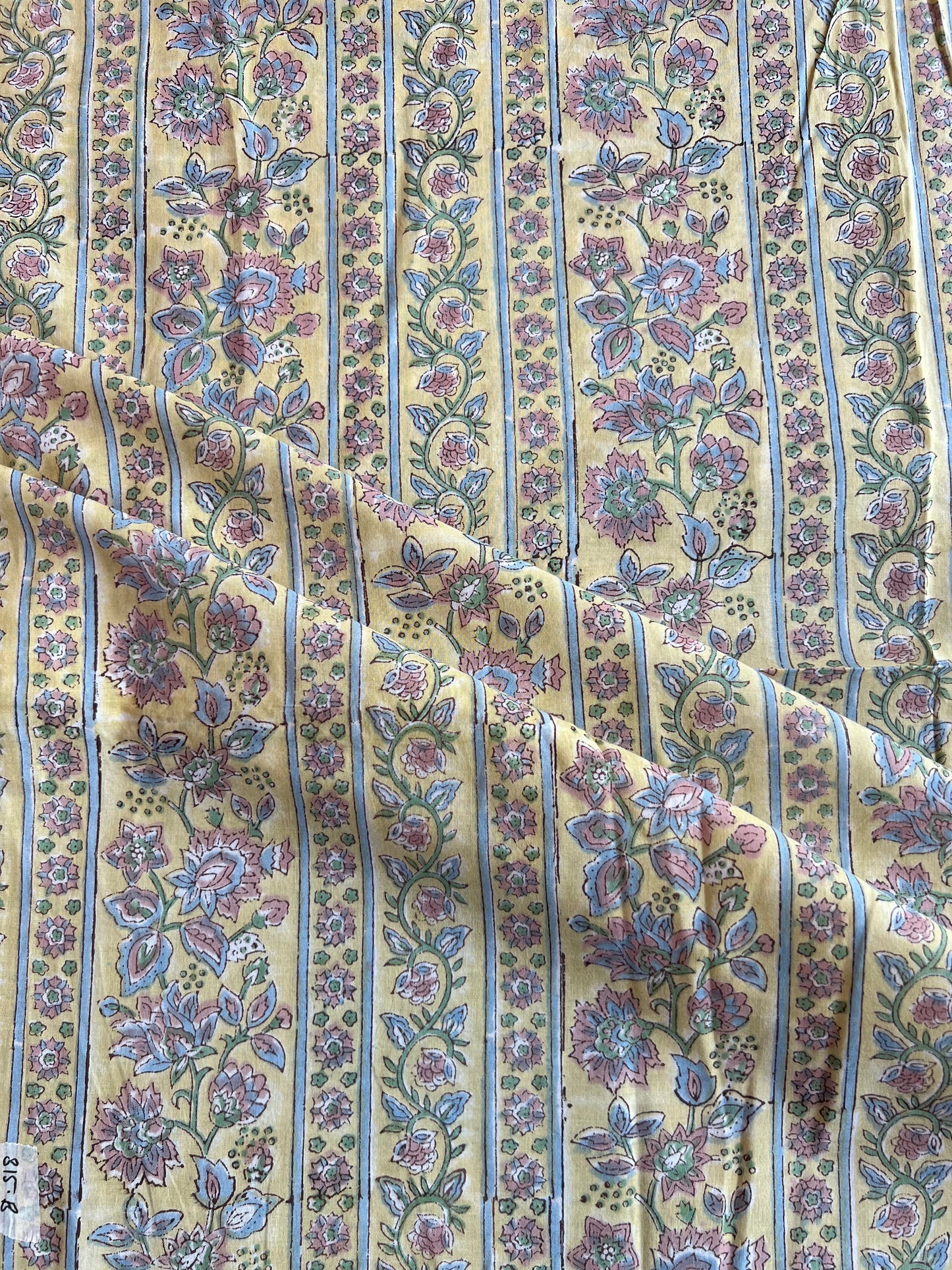Pure Cotton Hand Block Printed Fabric