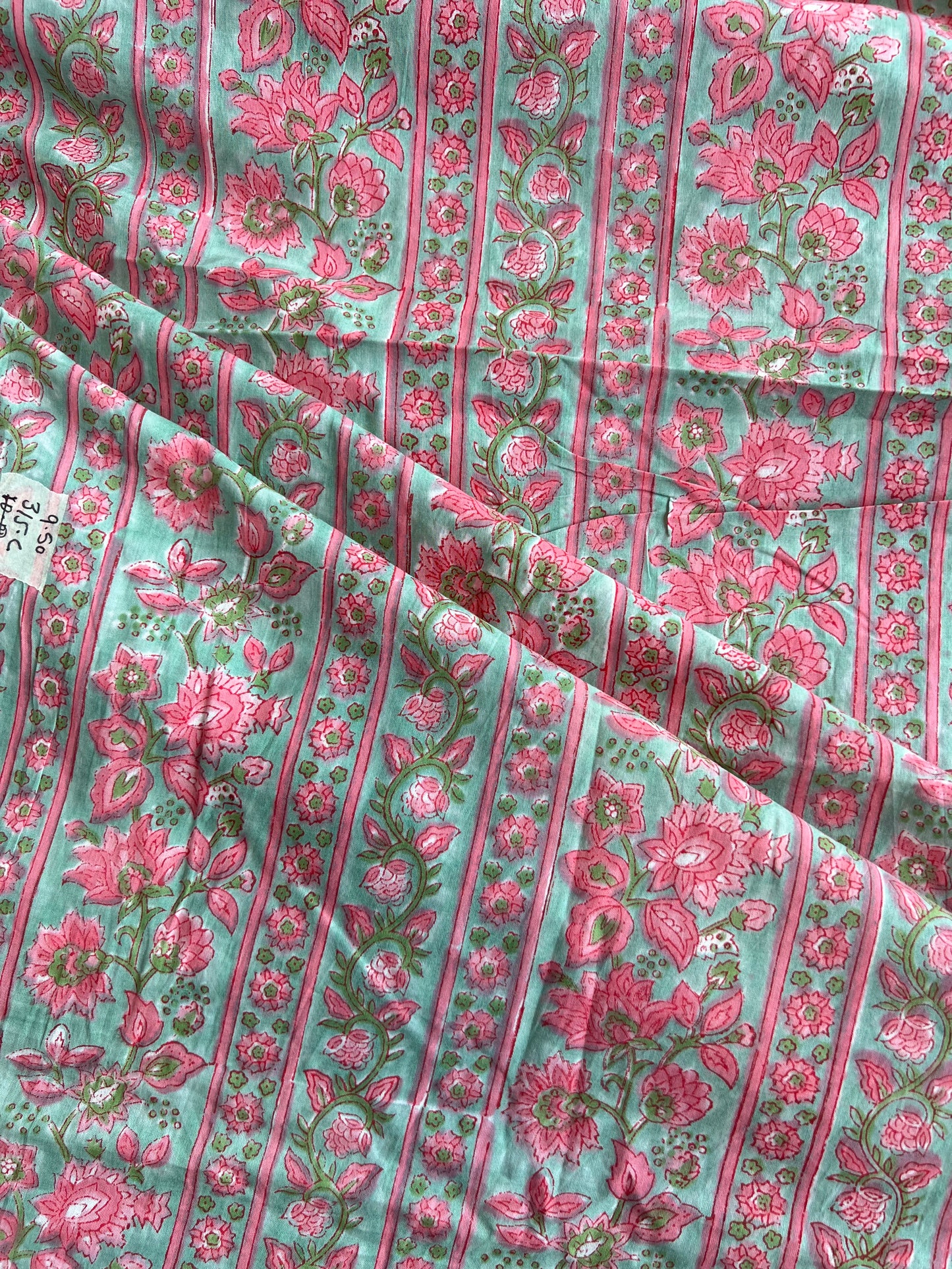 Pure Cotton Hand Block Printed Fabric