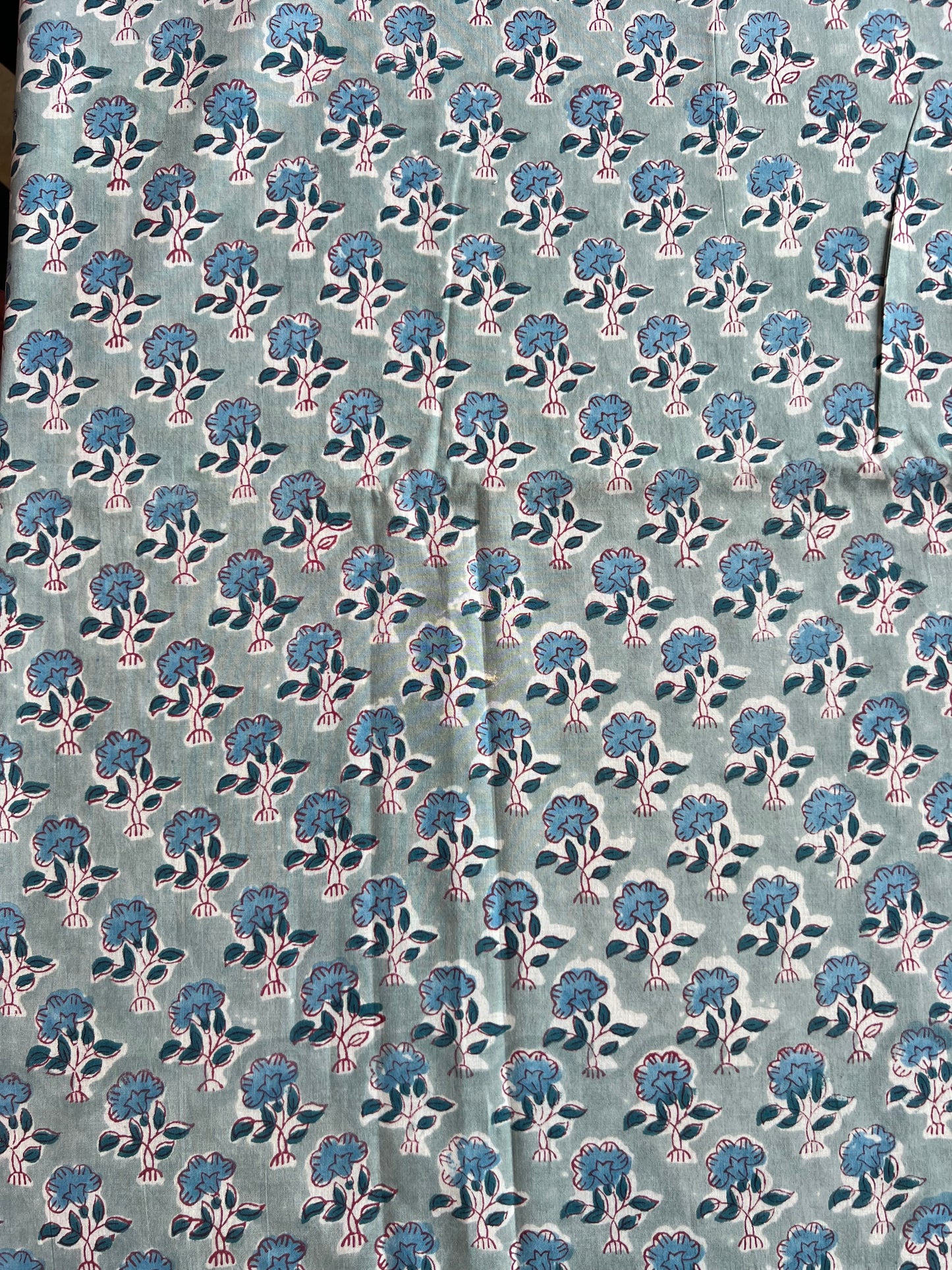 Pure Cotton Hand Block Printed Fabric