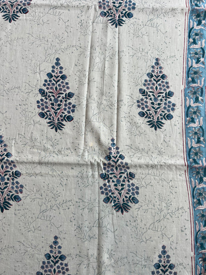 Pure Cotton Hand Block Printed Fabric