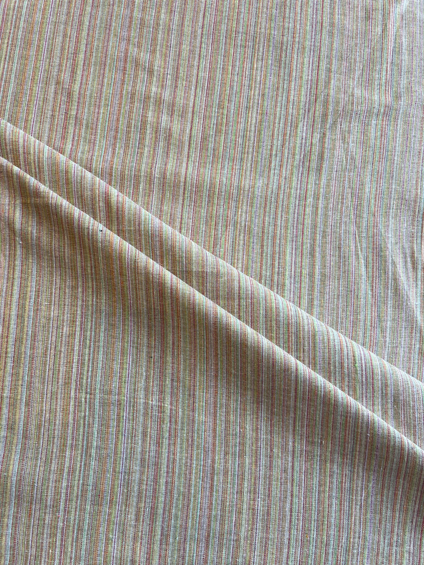 Multicolour Self Weaved Cotton Fabric