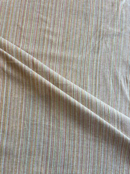 Multicolour Self Weaved Cotton Fabric