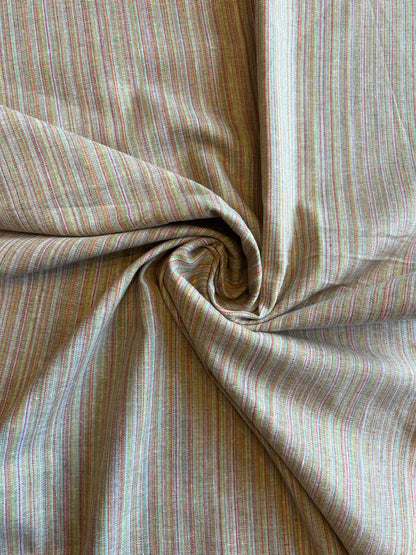 Multicolour Self Weaved Cotton Fabric