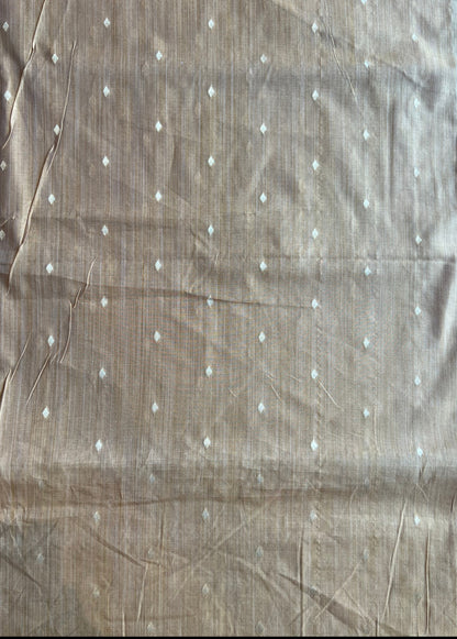 Mustard Weaved Buti Maheshwari Fabric