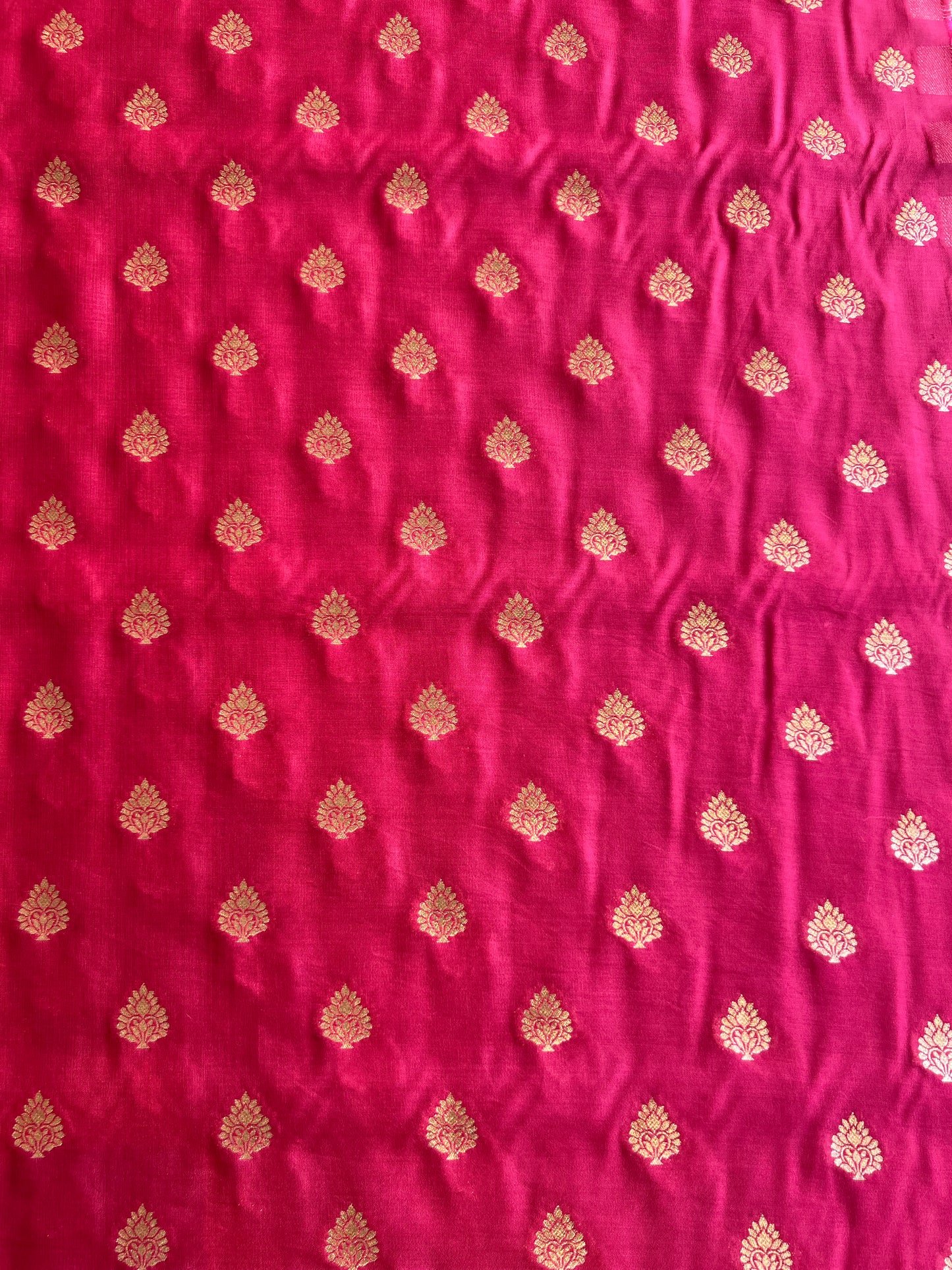 Rani Pink Weaved Silk Fabric