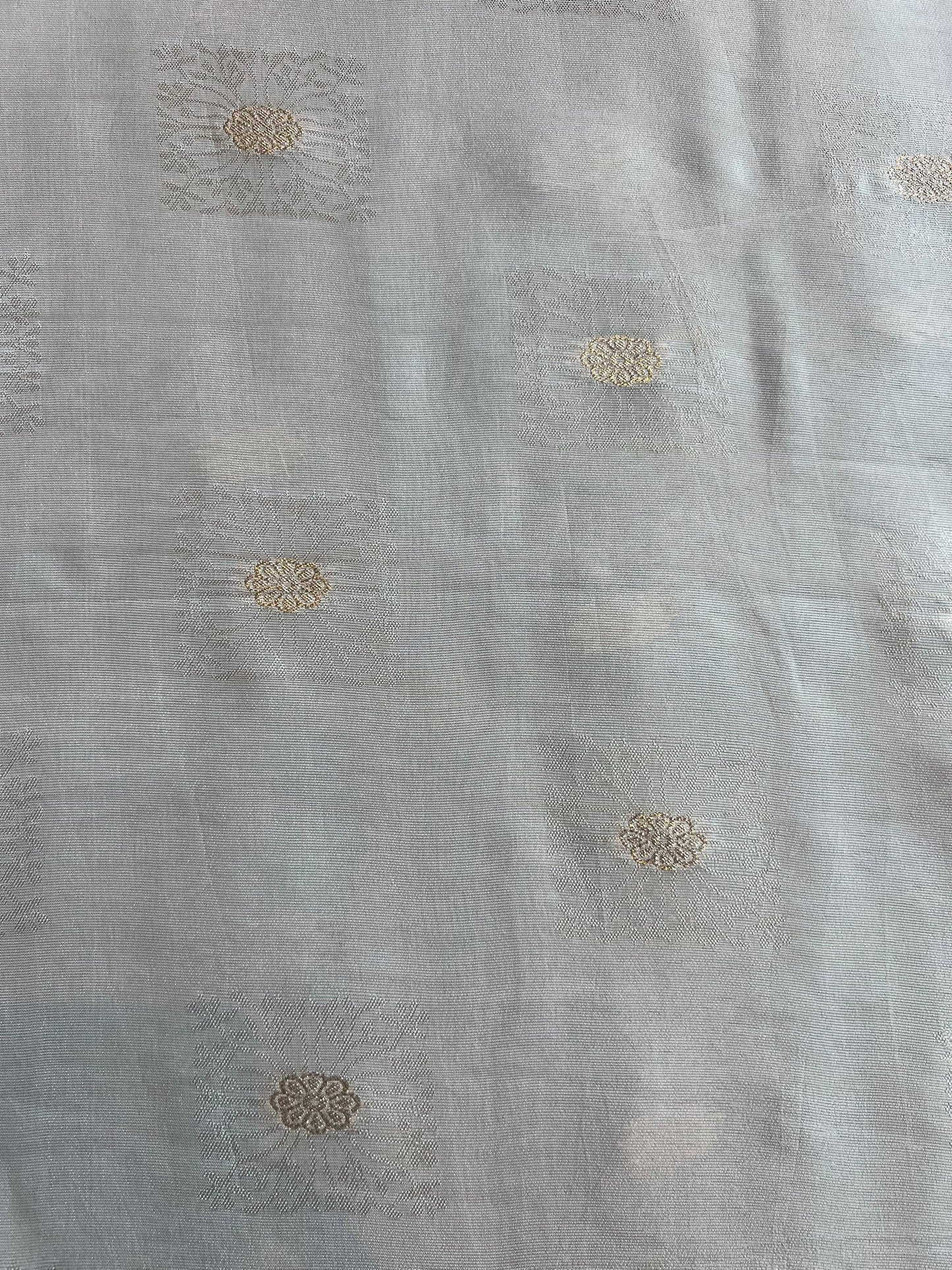 Buti Weaved Golden Tissue Fabric
