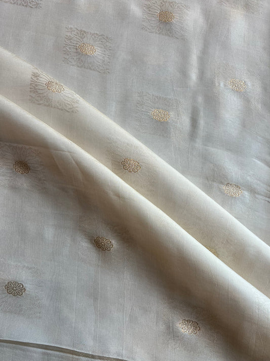 Buti Weaved Golden Tissue Fabric