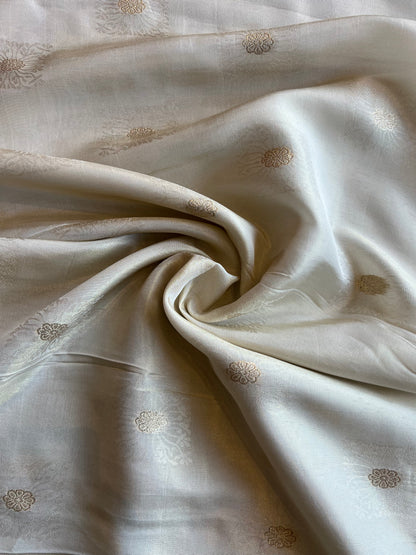 Buti Weaved Golden Tissue Fabric