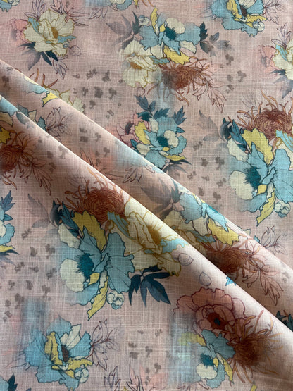 Floral Printed Tissue Fabric
