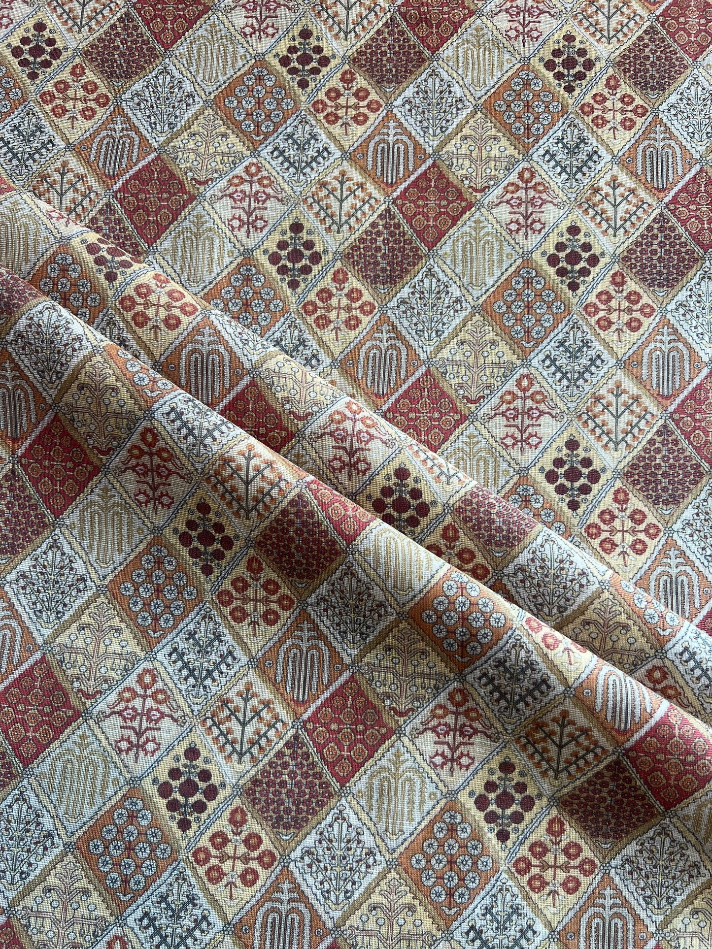 Mugal Jaal Printed Tissue Fabric