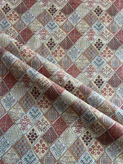 Mugal Jaal Printed Tissue Fabric