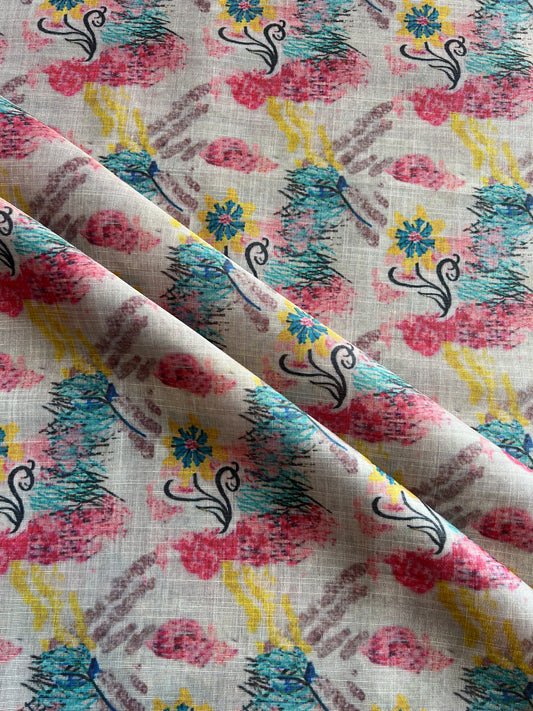 Abstract Printed Tissue Fabric