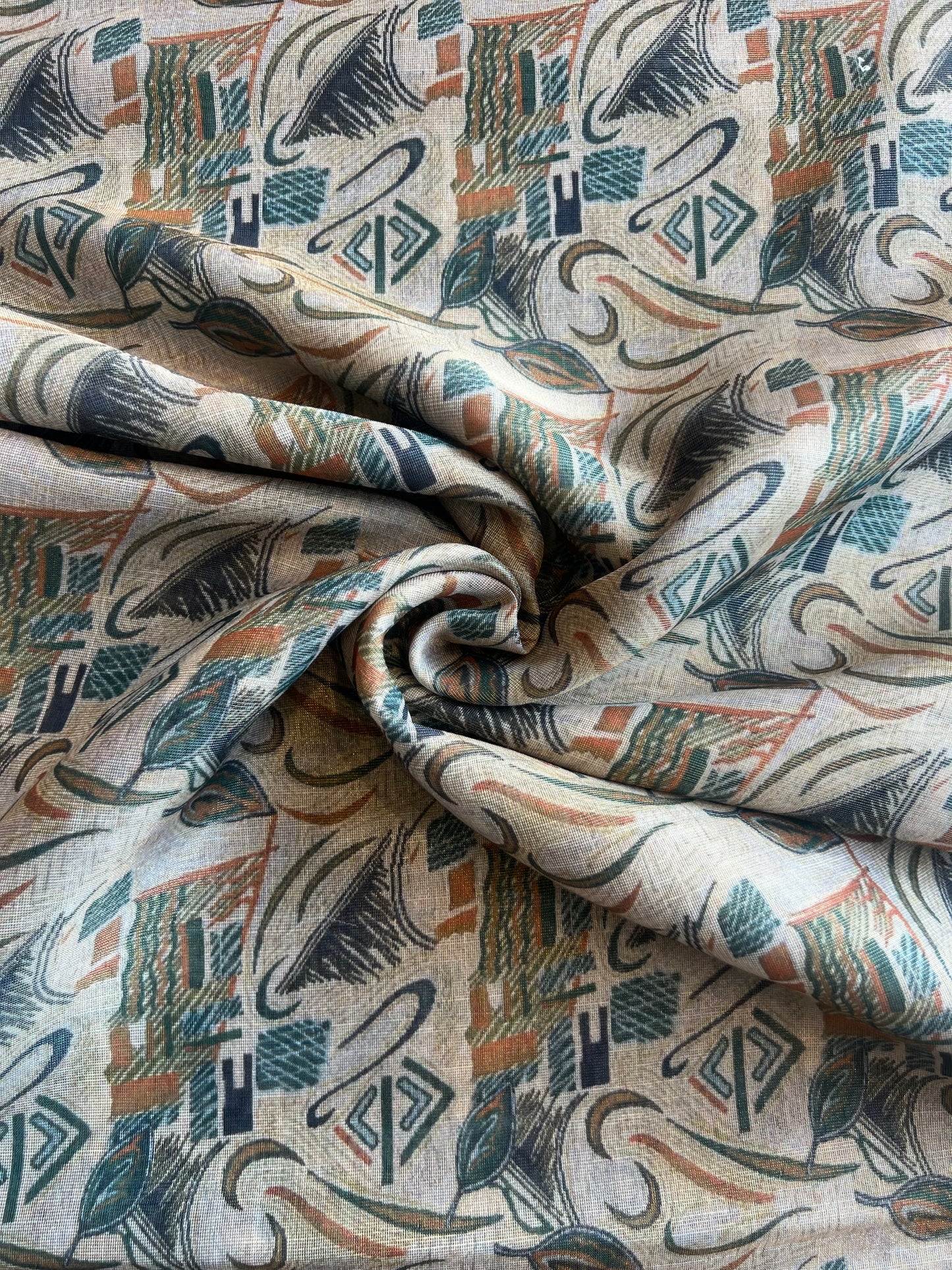 Abstract Printed Tissue Fabric