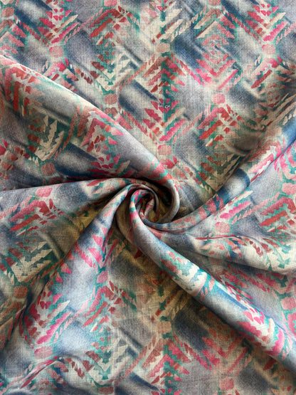 Geometrical Printed Tissue Fabric