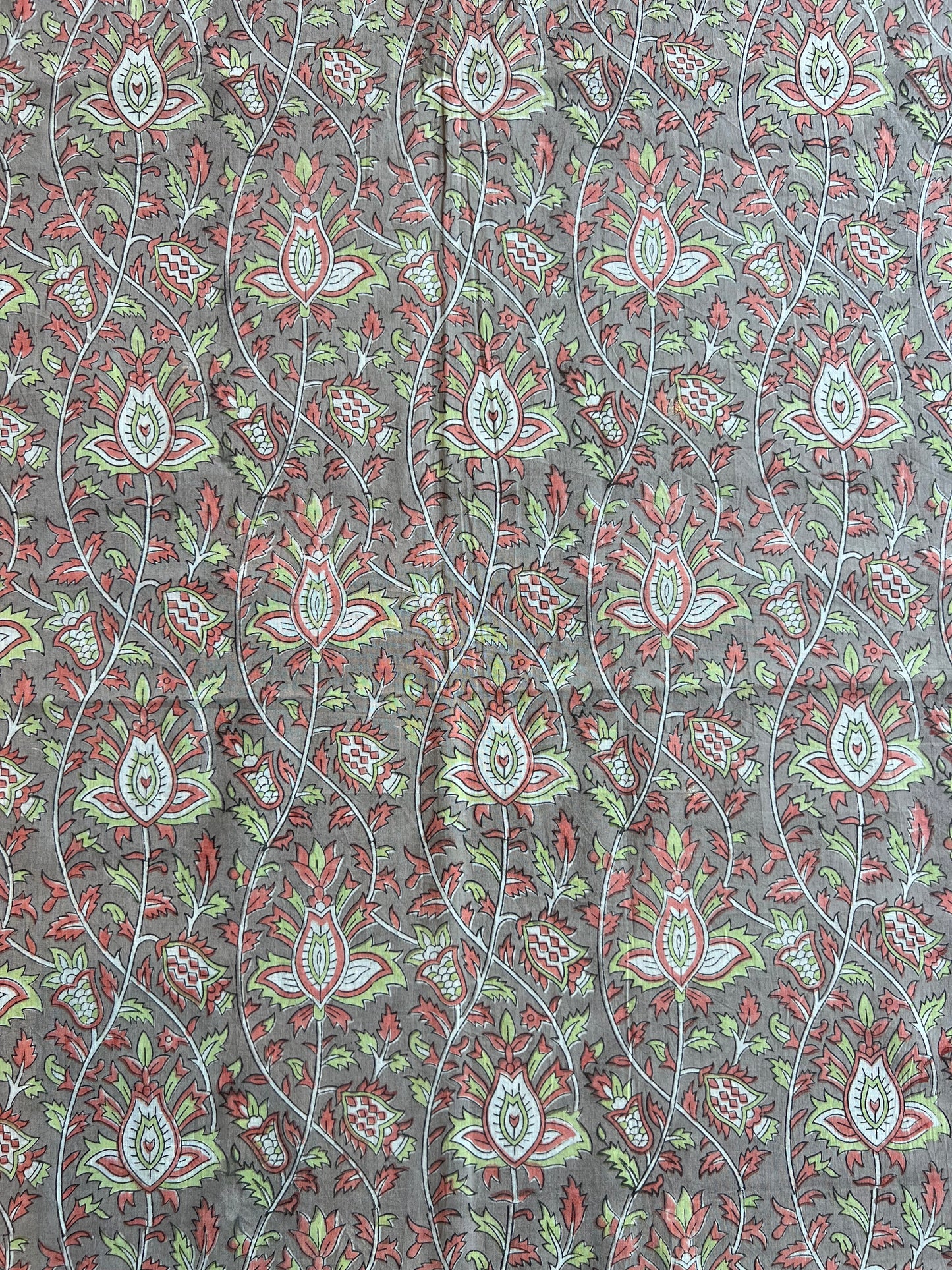 Mugal Jaal Block Printed Cotton Fabric