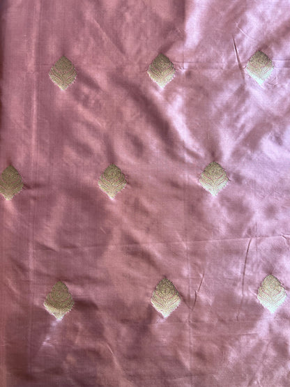 Onion Pink Weaved Pure Silk Fabric