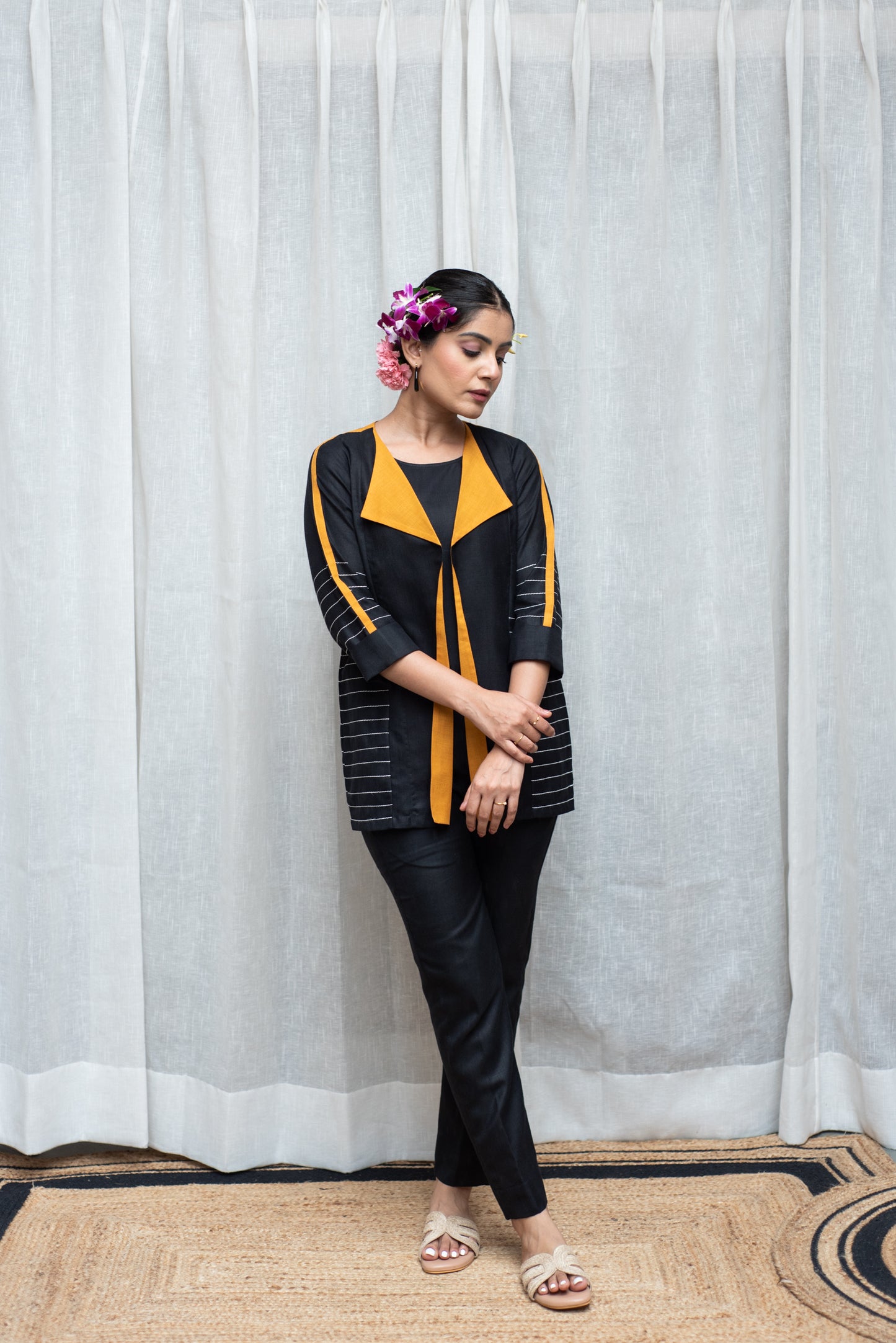 Mid Night Elegance Co-ord Set