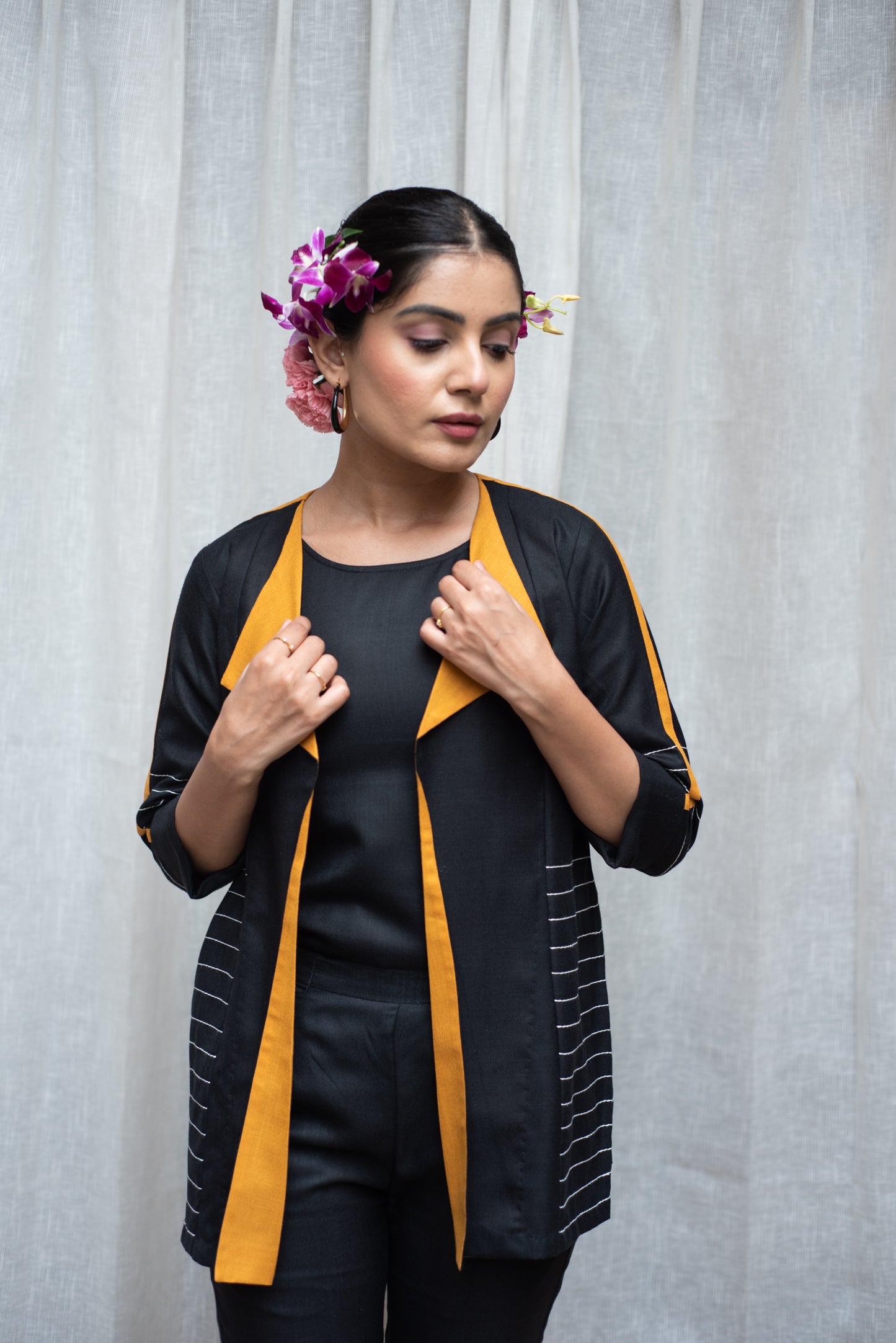Mid Night Elegance Co-ord Set