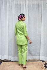 Parrot Green Ruble Co-ord Set