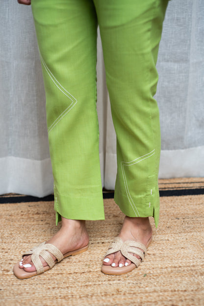 Parrot Green Ruble Co-ord Set