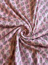 Pink Hand Block Printed Cotton Fabric