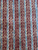 Maroon Geometrical Printed Cotton Fabric