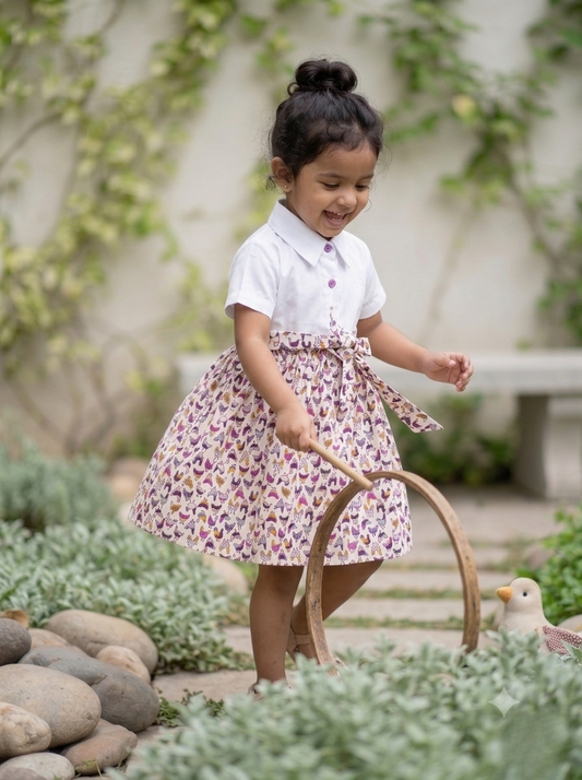 Meadow Hen Cotton Frock