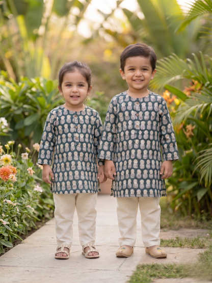Pineapple Bloom Kurta Set
