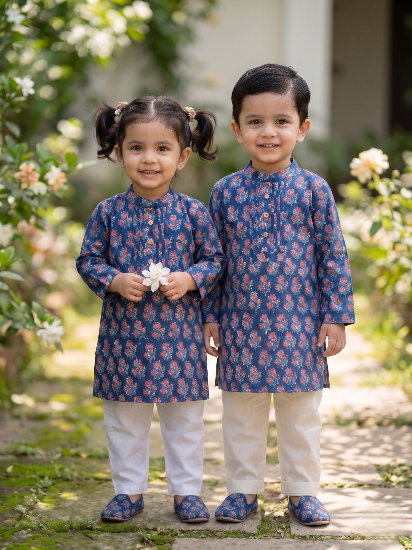 Royal Bagru Kurta Set