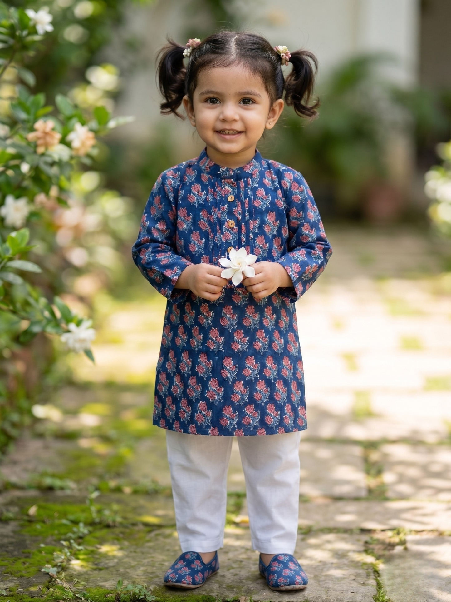 Royal Bagru Kurta Set