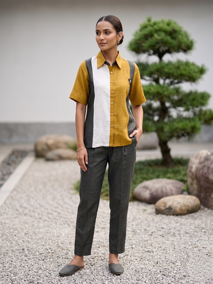 Linen Patch Work Co-ord Set